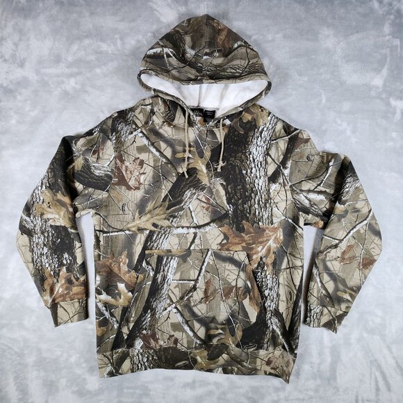 Redhead Camouflage Pullover Hoodie Large Realtree Hardwoods Camping Hunt Outdoor - Picture 1 of 9
